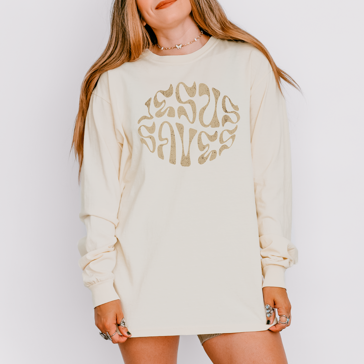 Jesus Saves Long Sleeve Tee